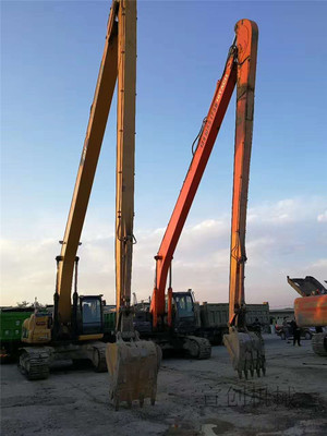 河道清理淤泥加長臂 挖掘機加長臂定制 濟寧宣創工程機械設備